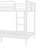 White finish Metal Twin XL Over Twin XL Bunk Bed, Space Saving Noise Reduced, No Box Spring Needed for Teen and Adult Bedrooms-129225081
