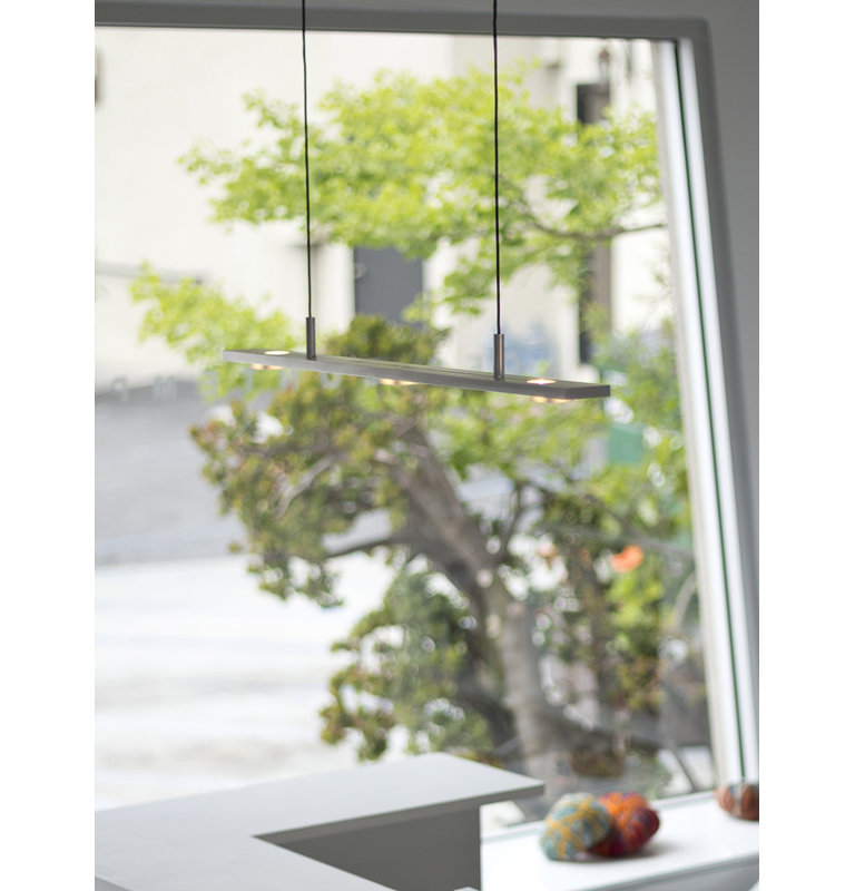 Brevis Linear LED Pendant, 28", Black Anodized Aluminum, (2700K) Dry Warm White