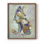 Fantastic Florals Fox, assis, reproduction encadrée - bois massif-1977935597-1984550922