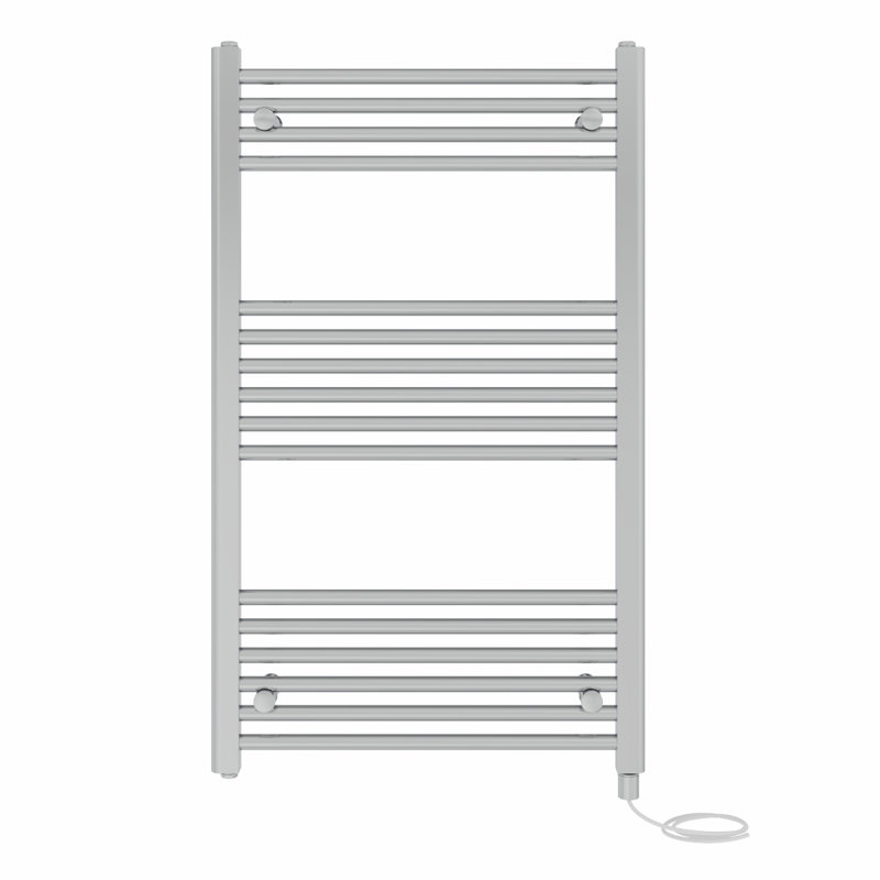Straight Towel Rail Heated Towel Rails, 100cm H x 60cm W x 3cm D, Chrome