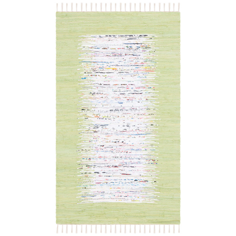 Parikh Hand Woven Cotton Abstract Rug, Rectangle 3' x 5'
