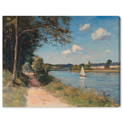 «Monet Walk in The Park Canvas Vintage Landscape» par Art Remedy