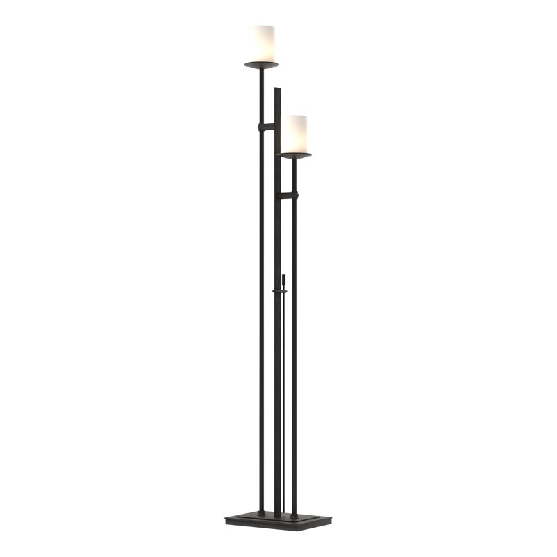 Lampe sur pied 65,8 po Rook, Noir, Opale