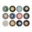 12 Piece Stoneware Reactive Glaze Coaster Set