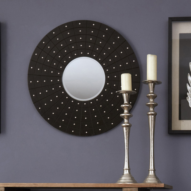 Eric Flat Leather Wall Mirror