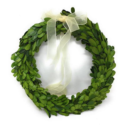 Handcrafted Preserved Boxwood Wreath