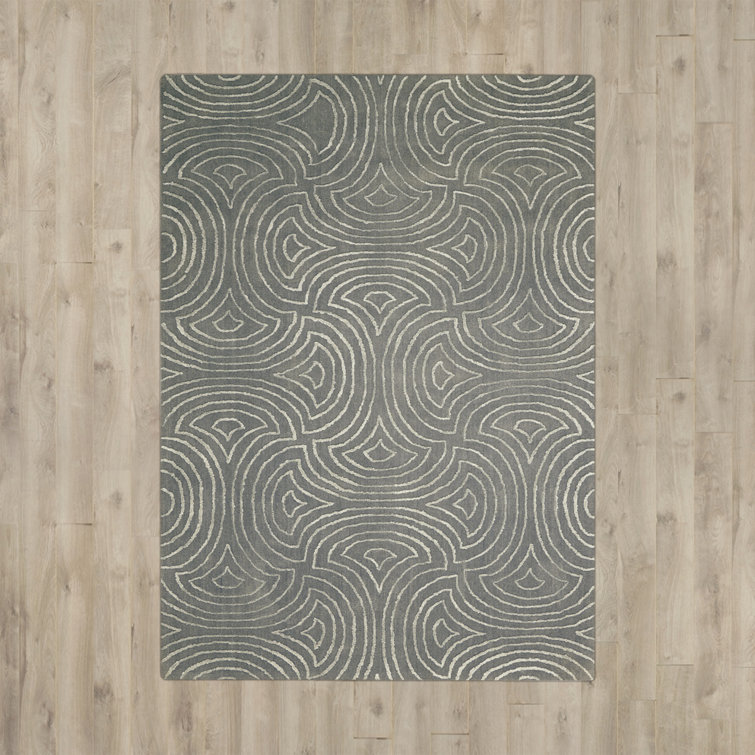 Tapis de zone mousse fait main Wynyard