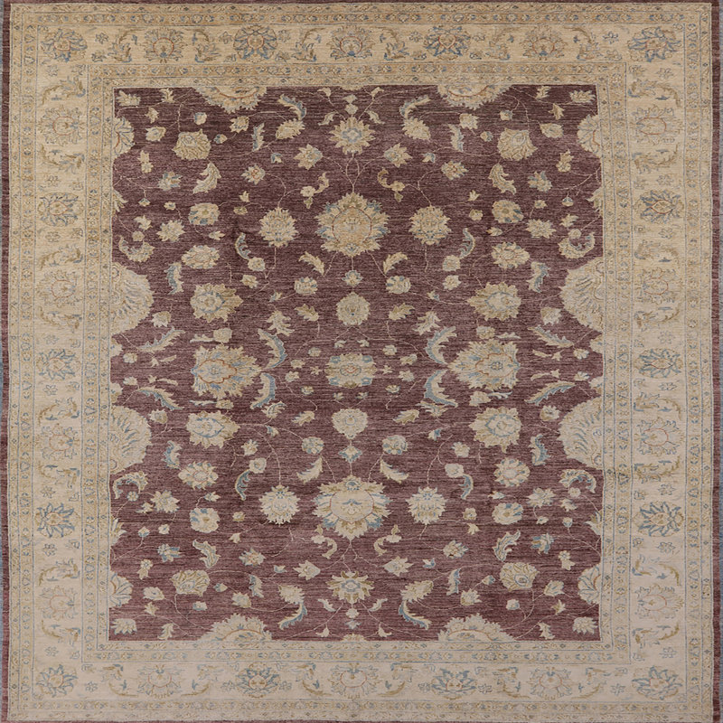 Tapis brun Pamlico, Carré 3 pi