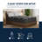 Zeta Ice Graphite Infused Memory Foam, Medium Feel, 14" Mattress-53134514