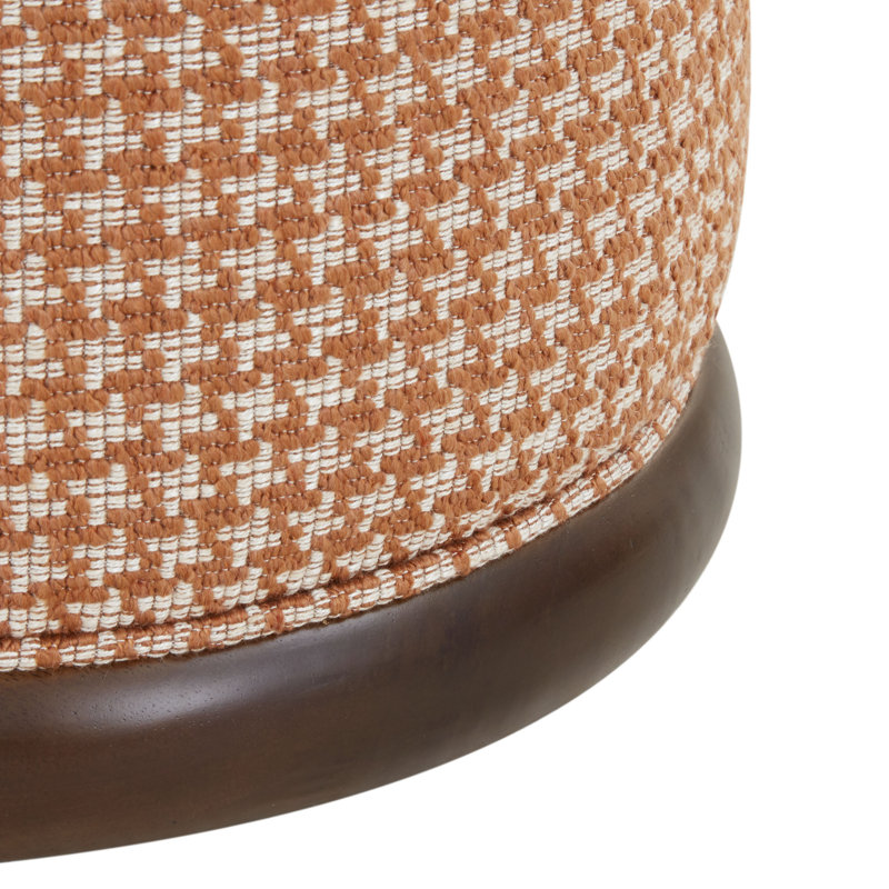 Fiorelli Round Boucle Ottoman, Brown