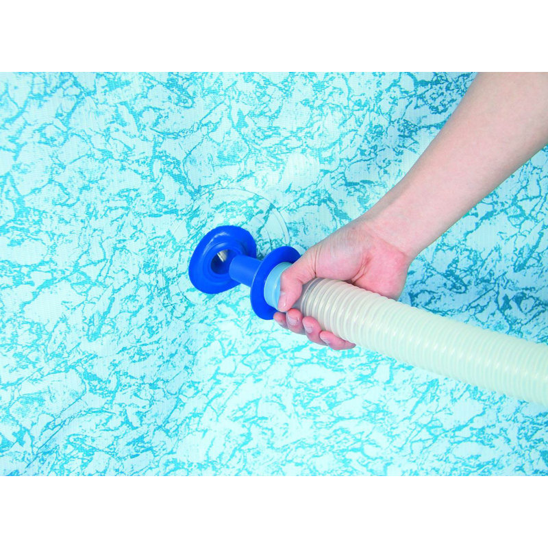 Plastic Oval Frame Set Pool 42'' H x 180'' W x 180'' L , with Pump Included