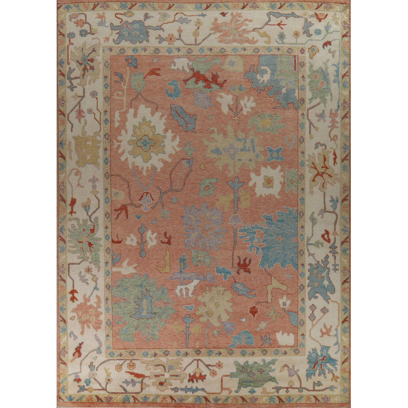 Tapis Oushak à motif floral All-Over 12 x 15