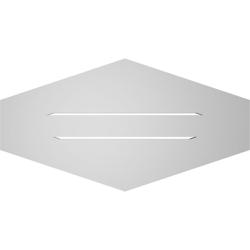 Pente verticale verticale en uréthane 4 pi, H 16 po x l 30 po x P 1 po