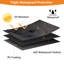 Housse de table ronde robuste en polyuréthane 420D, housse de table d'extérieur imperméable / évents en filet et boucles d'angle, P 73 po x H 28 po
