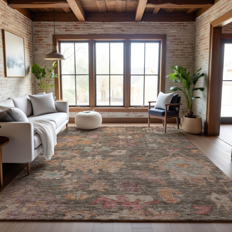 Premium Machine Washable Konopka AMF1108 Global Rug, Rectangulaire 3 pi x 5 pi