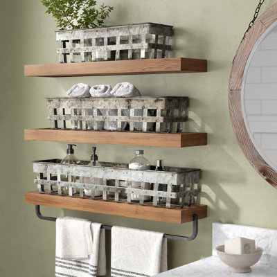 3‑Piece Open Weave Metal Baskets