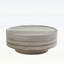 Table basse ronde de 31,5 pouces avec texture de pierre naturelle, idéale pour le salon et les après-midi confortables, durable et élégante