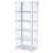 Aero 5-shelf Display Curio Cabinet with LED Lighting White