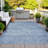 Machine Washable Indoor/Outdoor Xhevrie Blue Rug-112127838