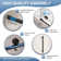 50"- 54" W x 76" H Single Sliding Frameless Shower Door with Clear Tempered Glass