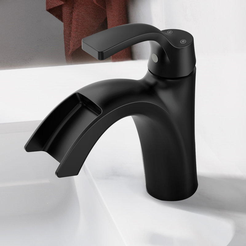 Single Hole Faucet Single-handle Bathroom Faucet with Drain Assembly