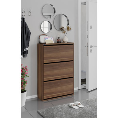 3-Tier Wooden Shoe Cabinet