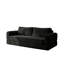 Canapé-lit futon de 76 pouces rétro convertible avec siège à nuage profond et housses lavables-133259035