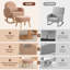 Chaise berçante rembourrée avec repose-pieds Teddy-1783857055