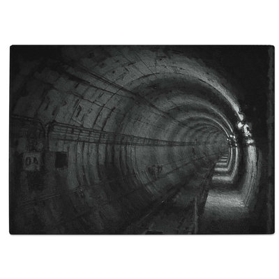 Tempered Glass Subway Tunnel Chopping Board