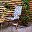 Bean Bag Bazaar Geometric Outdoor High Back Seat Pad-1624028986
