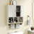 Bathroom Cabinet with Towel Bar & Shelf-1643584683