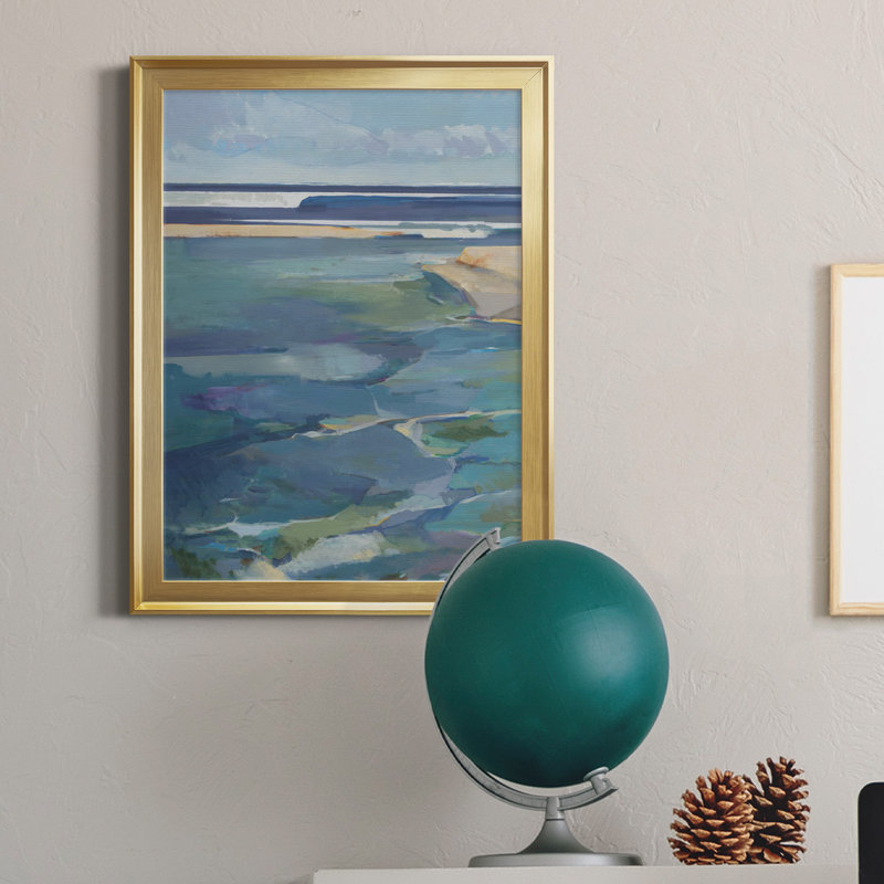" Breakwater ", 22.5" H x 30.5" W, Gold