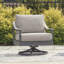 Fauteuil pivotant d'extérieur avec coussin North Island