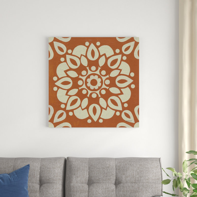 «Terra Cotta Tile II» par Kathrine Lovell, impression sur toile tendue, H 30 po x l 30 po x P 1,25 po