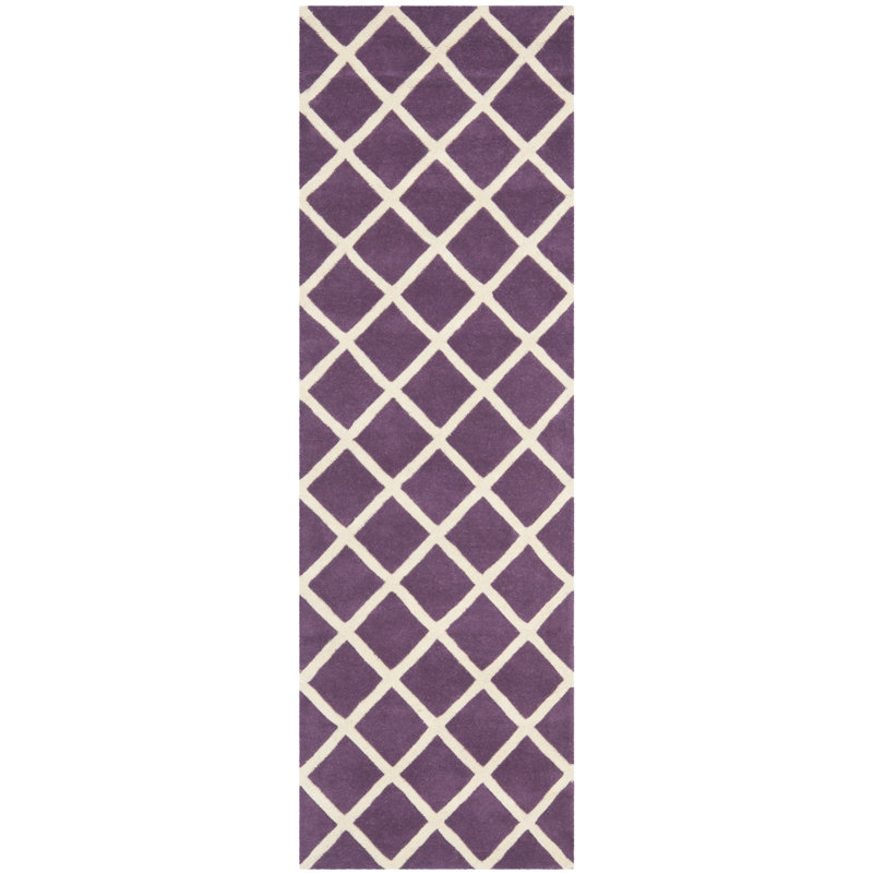 Teresita Hand Tufted Wool Geometric Rug, Runner 2'3" x 7'