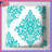 Turquoise Damask Pattern Quilted Bedspread All Sizes-130109483