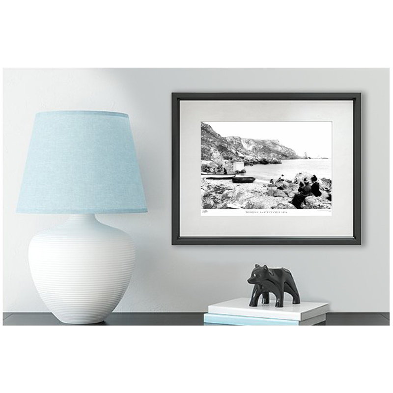 Torquay, Anstey's Cove 1896 by Francis Frith - Single Picture Frame Print, 45cm H x 60cm W x 2.3cm D