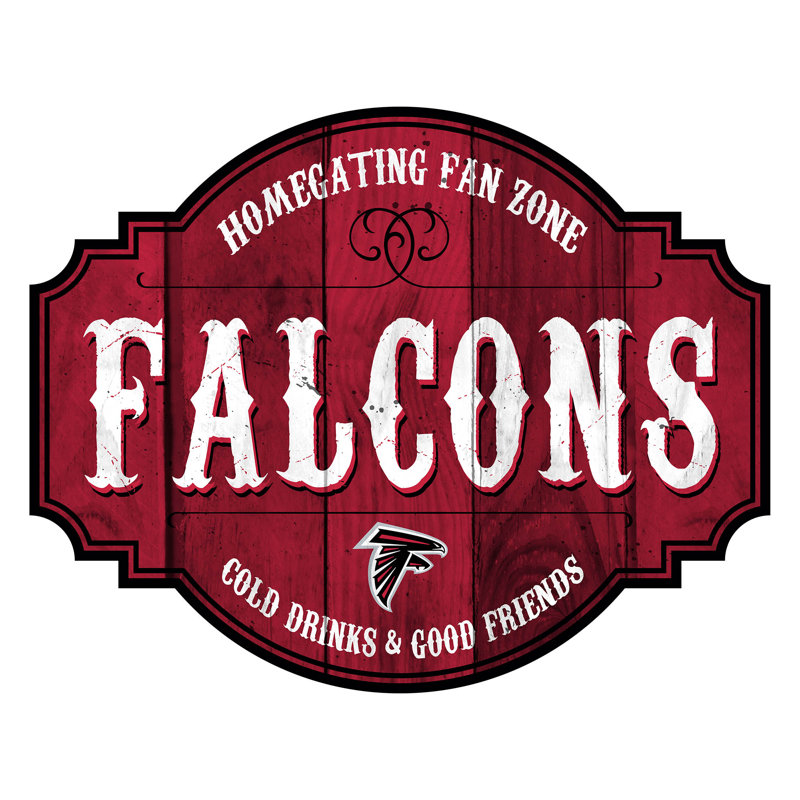 Entertainment Wall Decor, Atlanta Falcons, 23.5" x 23.5" x 0.25"