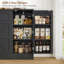 70.9" Farmhouse Sideboard – Door Shelf, Adjustable Shelves & 2 Large Drawers With 2 Storage Cabinets-1315475518