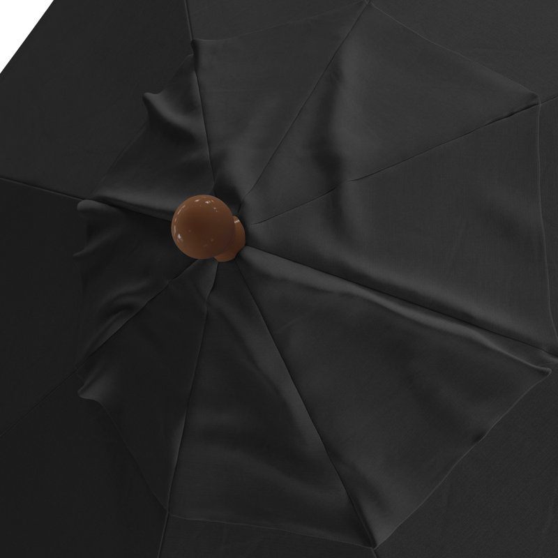 Parasol de marché 7 pi 6 po Kapree, Noir - Pacifica