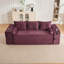 Canapé-lit convertible compact à trois sièges au design minimaliste, futon avec siège-lit désossé, canapé de plancher en velours côtelé doux, appuis-tête réglables et mobiles, soutien dorsal épais-1777749010