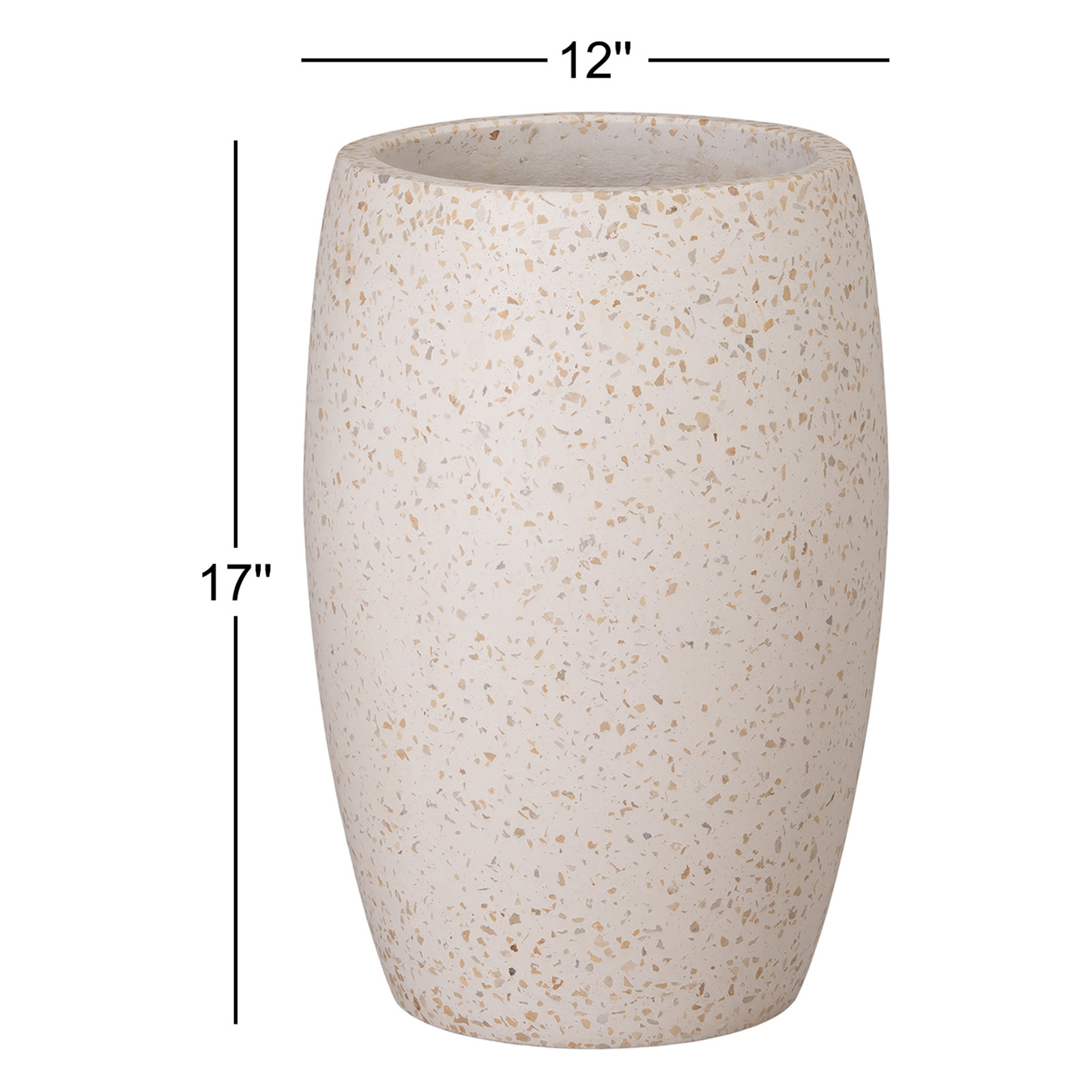 Dantel Pot Planter, 17"H x 12"W x 12"D