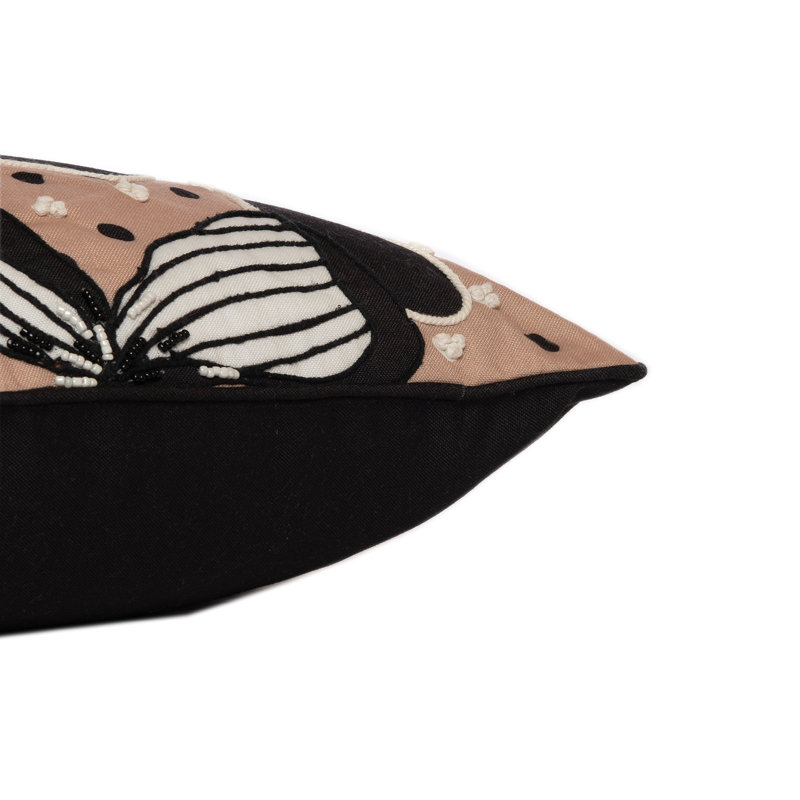 Housse de coussin texturée en polyester, Polyester/ bourre en polyester
