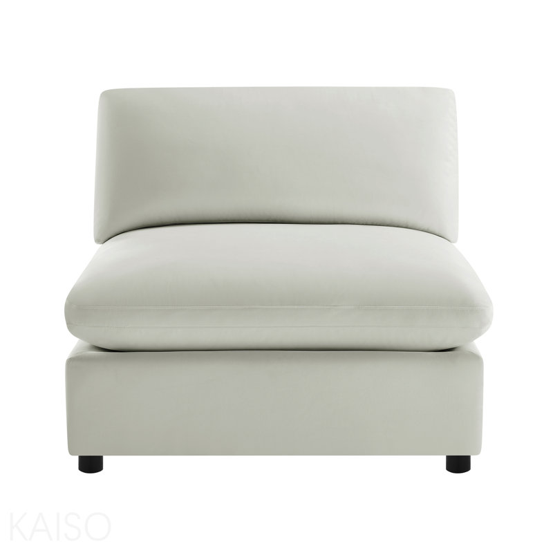 Fauteuil de chambre sans accoudoirs - ivoire