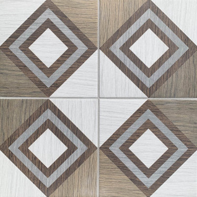 Carreau à motif de losanges de 8 po x 8 po Baja Diamond
