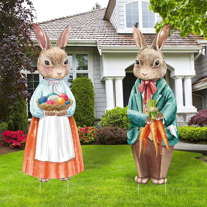 Ensemble de piquets de jardin 2 pièces
