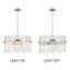 Lustre 5 lumières Iola Champagne