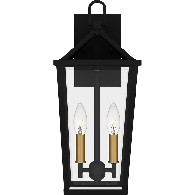 Robil 2-Light Matte Black Outdoor Wall Lantern