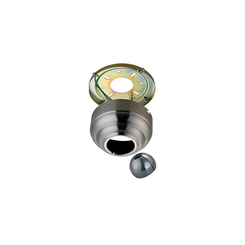 Dubay Ceiling Fan Sloped Adapter, Brushed Steel