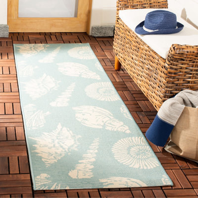 Tapis intérieur / extérieur abstrait Plummer Performance